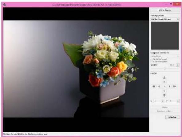 CANON Digital Photo Professional 4.4 Windows - Wählen Sie Menü [Extras] ▶ [Compositing-Werkzeug starten]. - 3