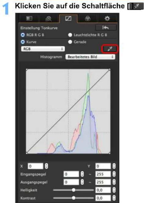CANON Digital Photo Professional 4.4 Mac - Einstellen des Farbtons mit der Funktion „Weißabgleich klicken“ - 1