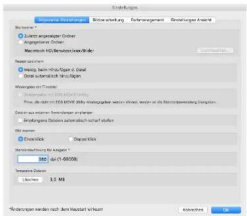 Einstellungen Macronelle Beteiligungen Südveranleitung Fachmanagement Einstellungen Ansicht Startlinear * Zuletzt angesatiger Otiver Angegativerer Otiver Macintosh HGS/Remutzer/Max/Bilder Repack system Meldig, beim Hira/Sogen d. Dabel Ostei automatisch hirubügen Widerungs vor Finanzi Buchnahme für 100 MHz MOVE Time, die nicht mit EGS MOVE. Ublige währendskosten werden können, werden oder die Standardwaltung Definition. System aus anderen Anmerzahlen angegeben: Empfangene Division automatisch schaff stoffen File version Einzellick Dapierlick Standardwaltung für Ängänge * 360 dpi (1-80000) Temperature Dataum Lächen 3,0 MΩ Änderungen werden nach dem Neustart kinksum Abzeiten OK