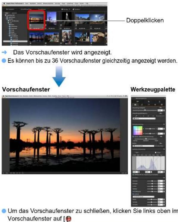 CANON Digital Photo Professional 4.4 Mac - Vergrößern und Anzeigen von Bildern im Vorschaufenster - 1