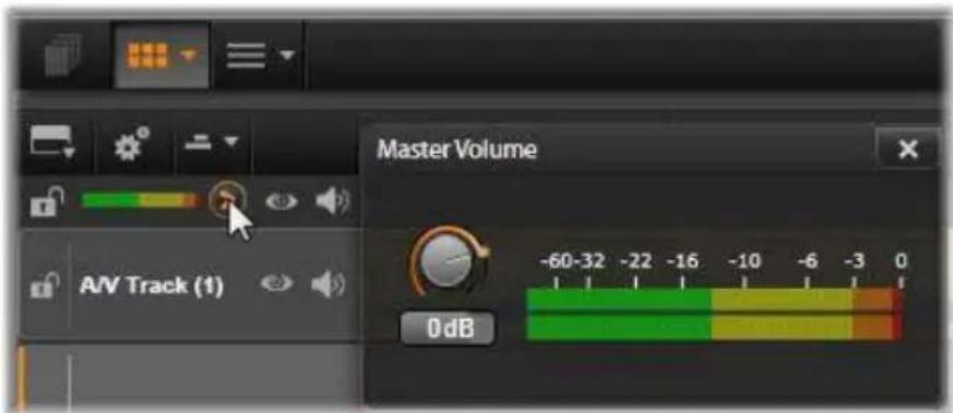 AV Track (1) Master Volume -60-32 -22 -16 -10 -6 -3 0 0dB