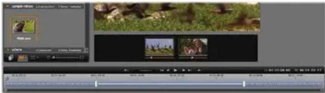 PINNACLE Studio 18 - Internes Trimmen der Montage-Clips - 1