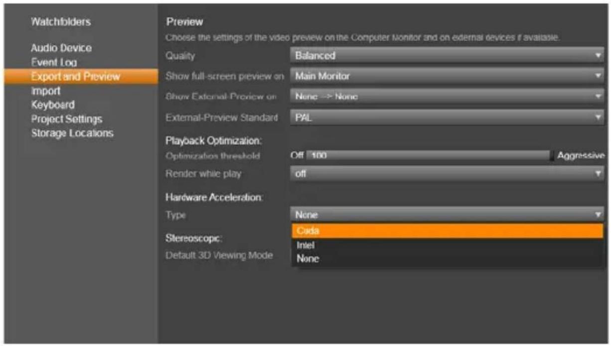 PINNACLE Studio 18 - So wählen Sie einen Hardware-Beschleunigungstyp: - 1
