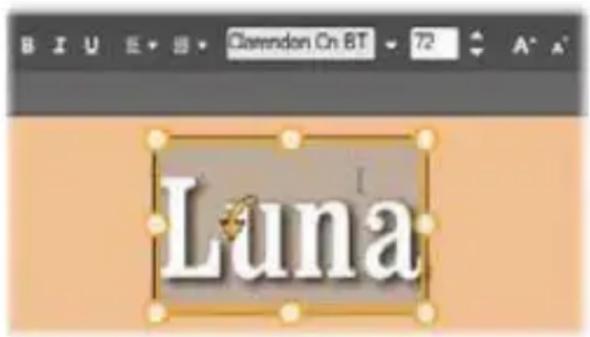 B I U E ▼ Clarendon On BT 72 A* A* Luna