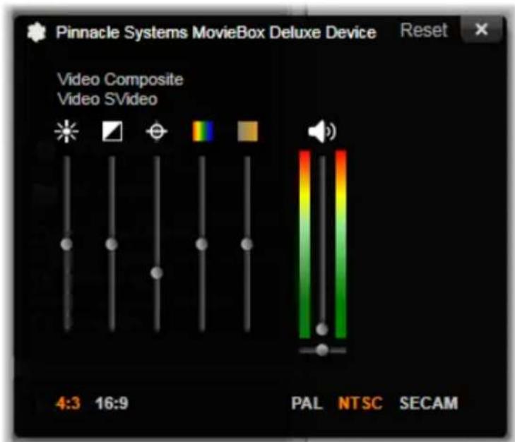 Pinnacle Systems MovieBox Deluxe Device Reset Video Composite Video SVideo 4:3 16:9 PAL NTSC SECAM