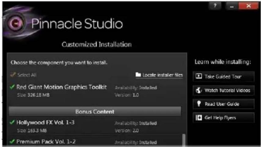 PINNACLE Studio 17 Plus - Der Startbildschirm „Welcome Screen“ - 2