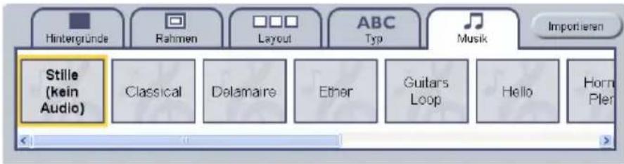 Hintergründe Rahmen Layout ABC Typ Musik Importieren Stille (kein Audio) Classical Delamaire Ether Guitars Loop Hello Horn Pier
