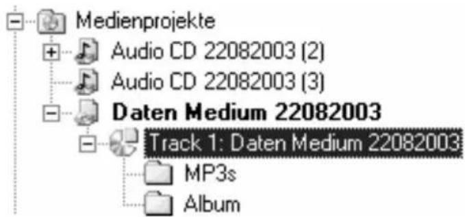 Medienprojekte Audio CD 22082003 (2) Audio CD 22082003 (3) Daten Medium 22082003 Track 1: Daten Medium 22082003 MP3s Album