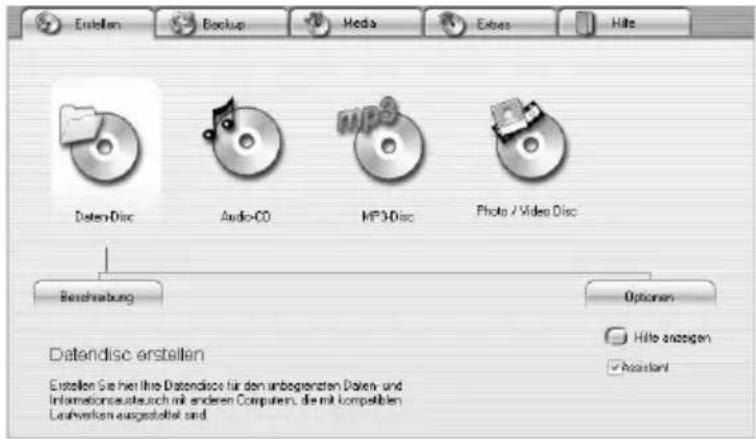 Erlatten Backup Media Exbox Hite DatenDisc Audio-CD MP30Disc Photo / Video Disc Beschreibung Options Hite anzogen Resistant Datendisc erstellen Erlstellen Sie hier ihre Datendisc für den unbegrenzten Daken- und Informationssteuern mit anderen Computers, die mit kompettiven Lunkverken ausgestellt und