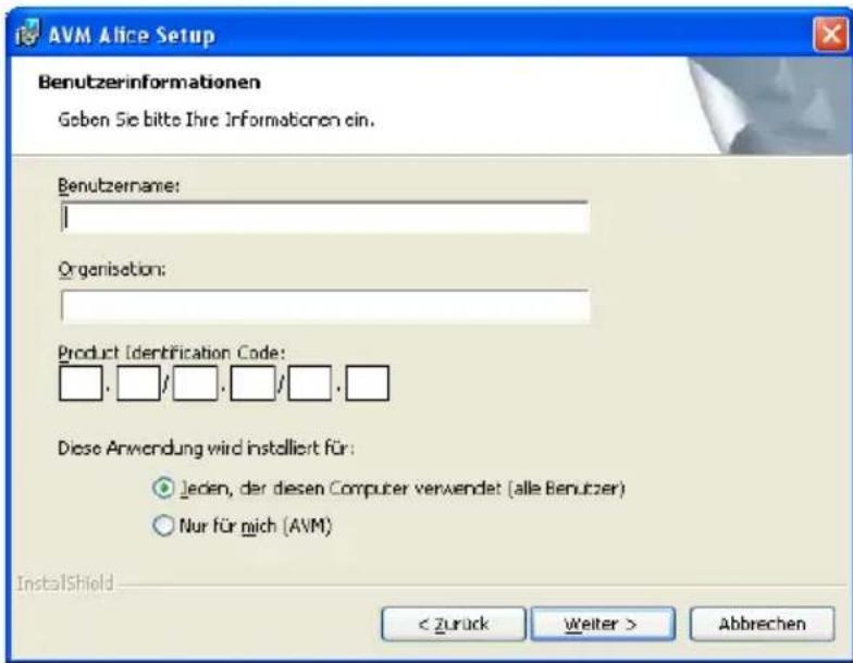 AVM Alice - Installation von Alice - 1