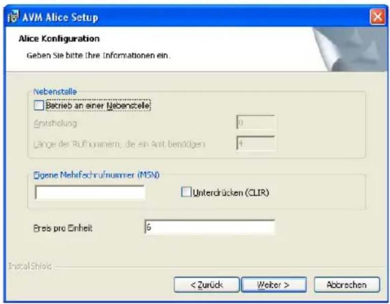 AVM Alice - Installation von Alice - 2