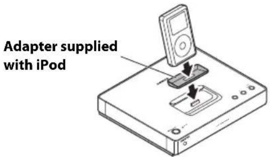 Adapter supplied with iPod