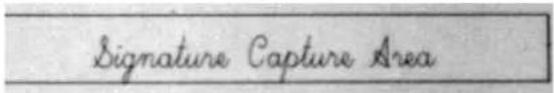 Signature Capture Area
