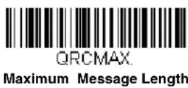 HONEYWELL 7980G-2KBWC-0 - QR Code Message Length - 2