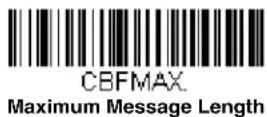 HONEYWELL 7980G-2KBWC-0 - Codablock F Message Length - 2