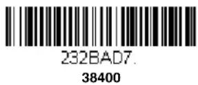 HONEYWELL 7980G-2KBWC-0 - RS232 Baud Rate - 8