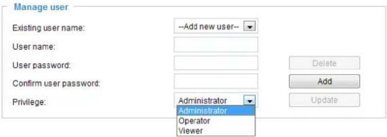 Vivotek FD8382-VF2 - Account Management - 1