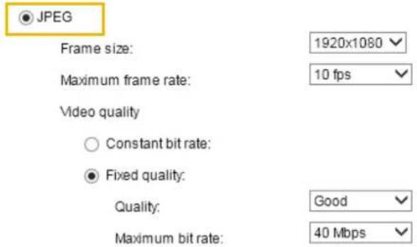 Vivotek FD8382-VF2 - Constant bit rate: - 5