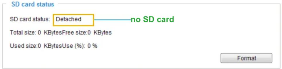 Vivotek FD8382-VF2 - SD card staus - 1