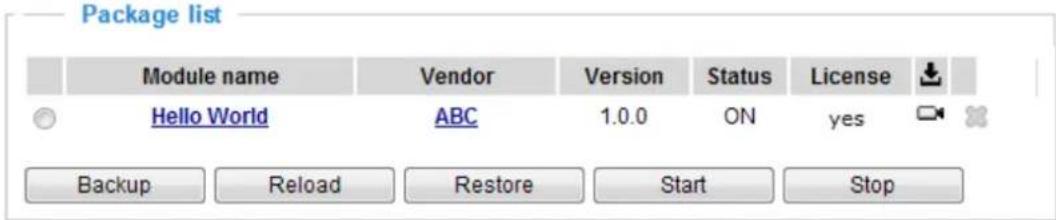 Vivotek FD836B-EHVF2 - Applications > Package management - a.k.a., VADP (VIVOTEK Application Development Platform) - 3