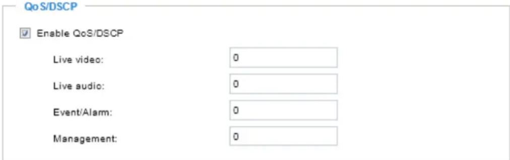 Vivotek MS8391-EV - QoS/DSCP (the DiffServ model) - 1