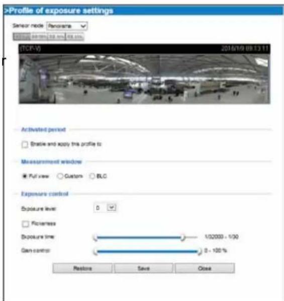 Vivotek MS8391-EV - Exposure control: - 1