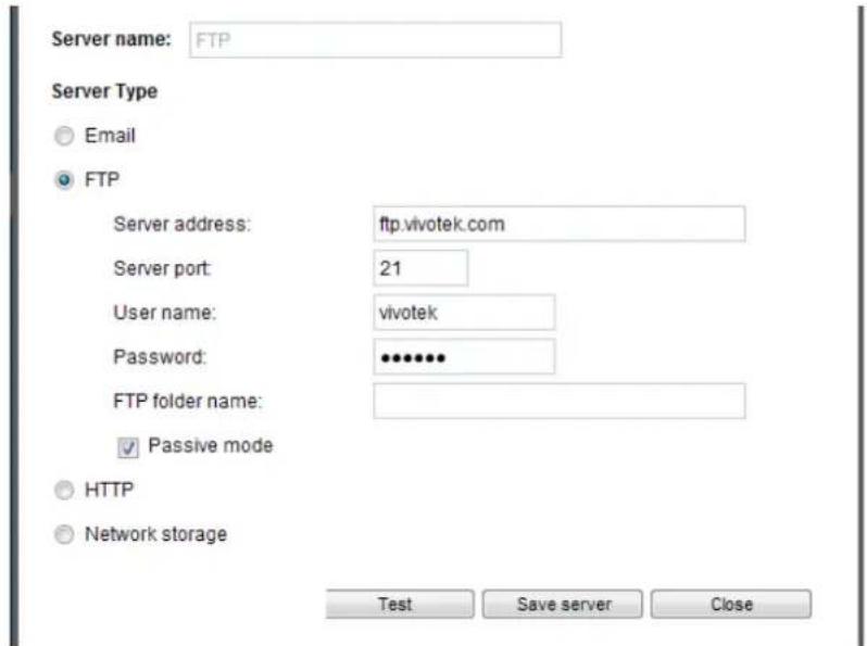 Vivotek MS8391-EV - Server type - FTP - 1