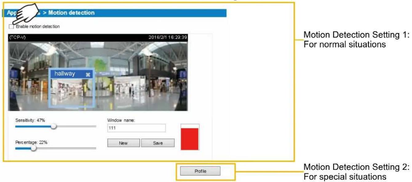 Vivotek MS8391-EV - Applications > Motion detection - 1