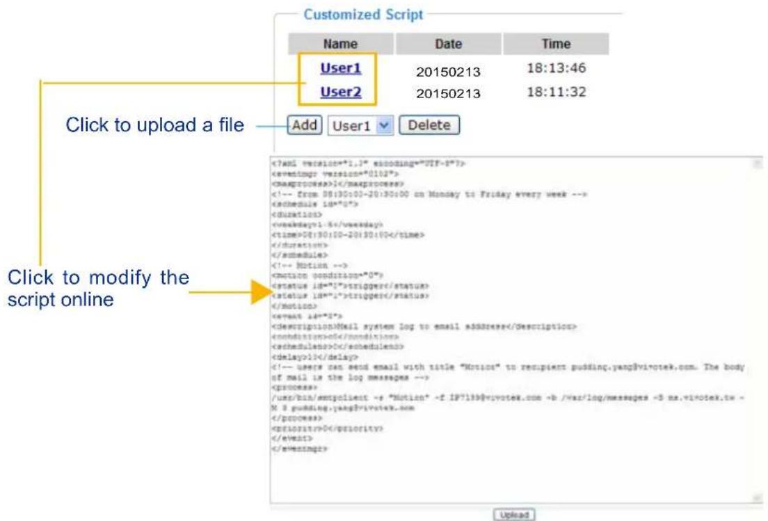 Vivotek MS8391-EV - Customized Script - 1