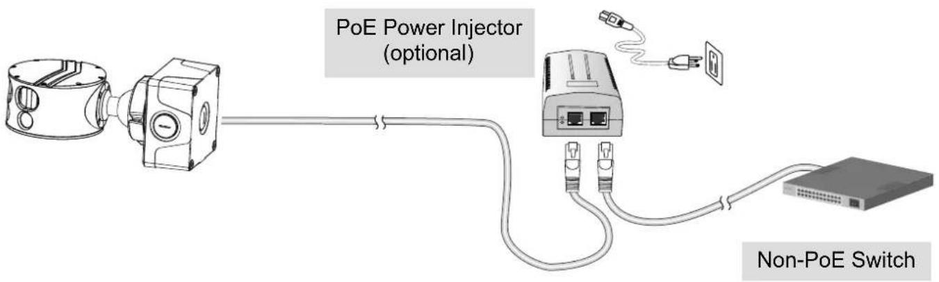 Vivotek MS8391-EV - When using a non-PoE switch - 1