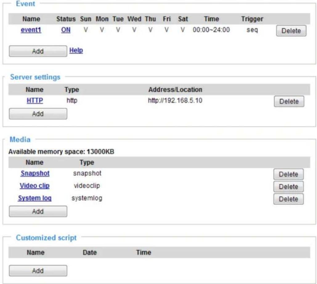 Vivotek MS8391-EV - Media type - System log - 3
