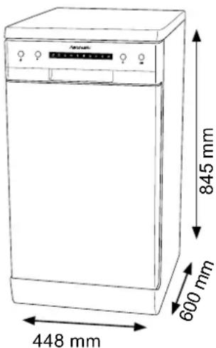 Hanseatic WQP8-7206D - Den richtigen Standort bestimmen - 1