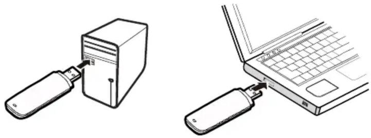 HUAWEI E173 - Anschluss des USB-Sticks an einen Computer - 1
