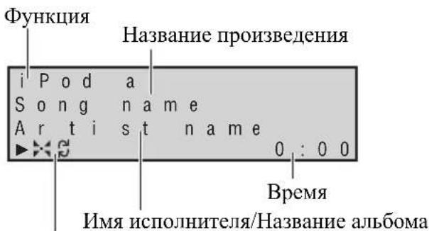 Функция Название произведения i P o d a S o n g n a m e A r t i s t n a m e 0 : 0 0 Время Имя исполнителя/Название альбома