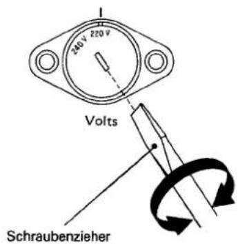 240 V 220 V Volts Schraubenzieher