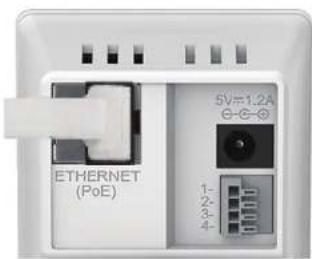 ETHERNET (PoE) 5V=1.2A -0-0-0 1- 2- 3- 4-