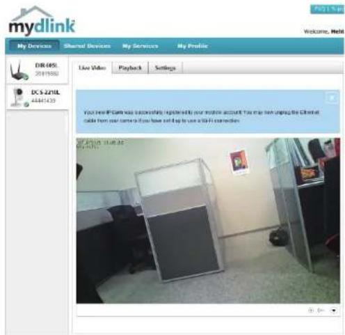 mydlink My Devices Shared Devices My Services My Profile Live Video Playback Settings DIR:4851 2011982 DC-3-2210L 44461433 Your new iPhone was successfully registered by your mobile account. You may not using the Internet data from your content if you have and help to use a WiFi connection. My dials stud.ac 44461433