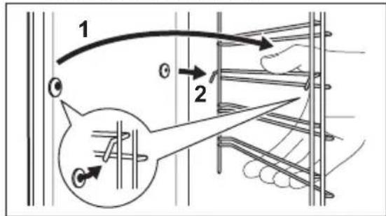 AEG EEB351010D - Entfernen der Einhängegitter - 2