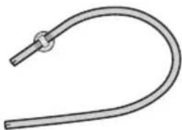MIELE H 6401 BPX - Entkalkungstabletten, Kunststoff- schlauch mit Halter - 1