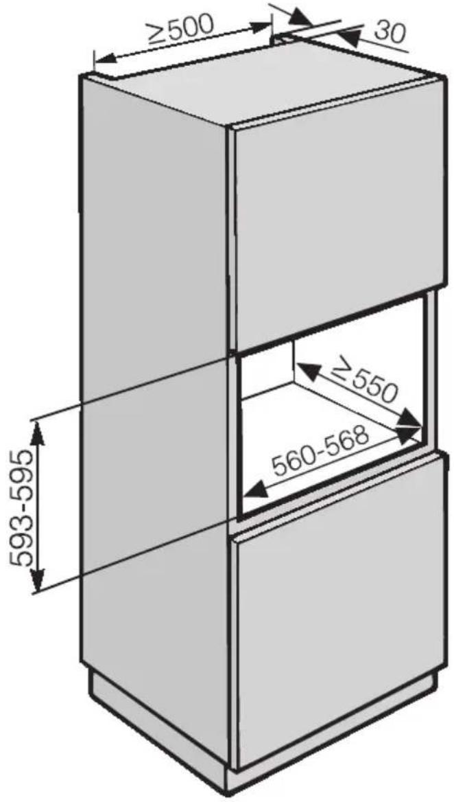 MIELE H 2566 BP - Einbau in einen Unterschrank - 2