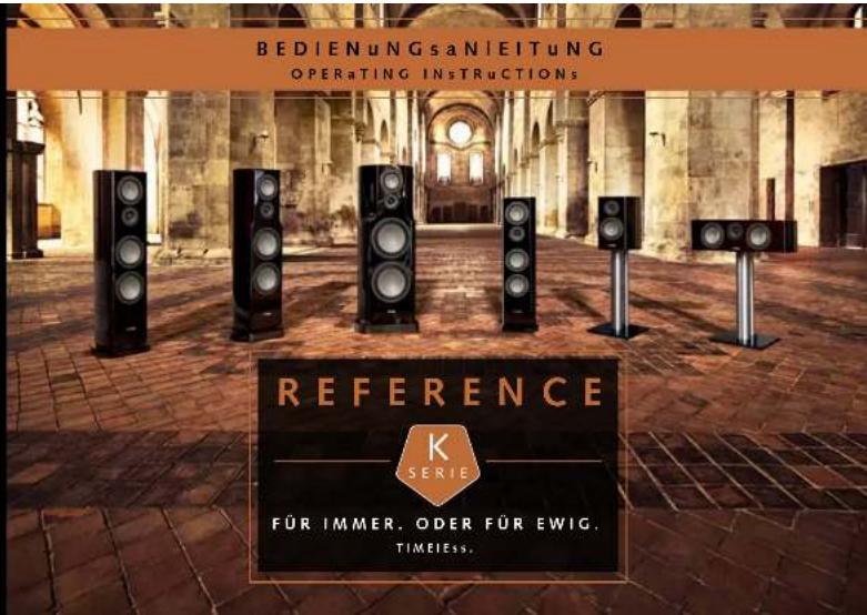 BEDIENUNGsa NIEITUNG OPERATING INSTRUCTIONS REFERENCE K SERIE FÜR IMMER. ODER FÜR EWIG. TIMEless.