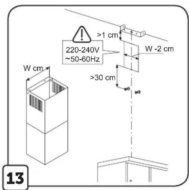 W cm 220-240V ~50-60Hz W -2 cm >1 cm >30 cm 13