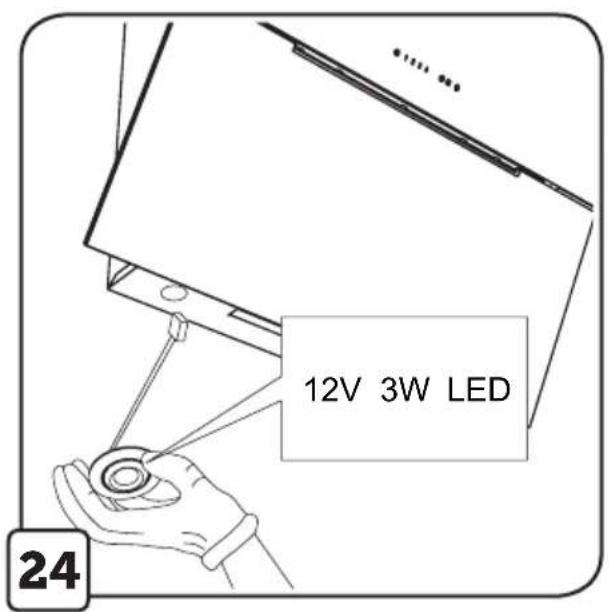12V 3W LED 24