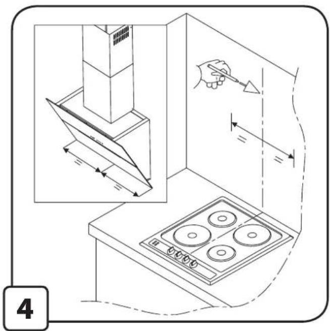 Diagram illustrating kitchen appliance installation steps with labeled components and directional arrows