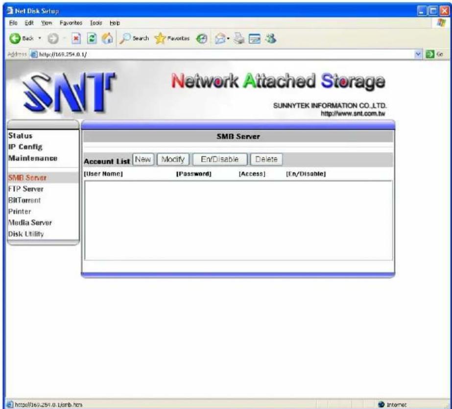Inter-Tech EZ-NAS Gigabit NAS - Configure SMB Server - 1