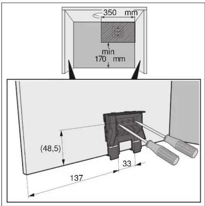 NEFF DED4952XMK - Gerätemaße und Sicherheitsabstände - 2