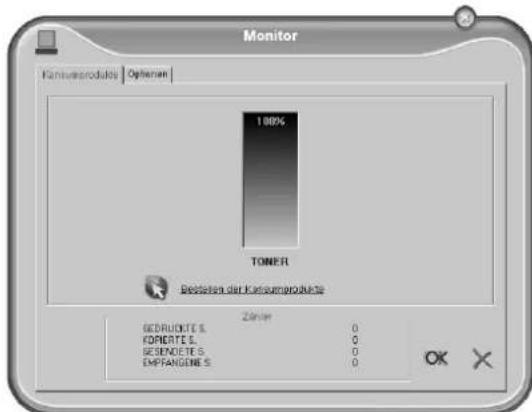 Monitor Fakturierprodukte Opferen 100% TONER Bedneten der Fakturierprodukte Zimmer BEDRUCTE S 0 FORATE S 0 SEBENETE S 0 IMPRANGENE S 0 OK X