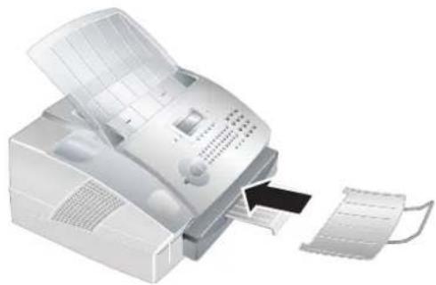 PHILIPS Laserfax 855 - Dokumentenausgabehalter anbringen - 1