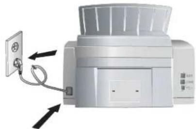 PHILIPS Laserfax 850 - Netzkabel anschließen - 1