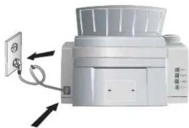 PHILIPS Laserfax 825 - Netzkabel anschließen - 1